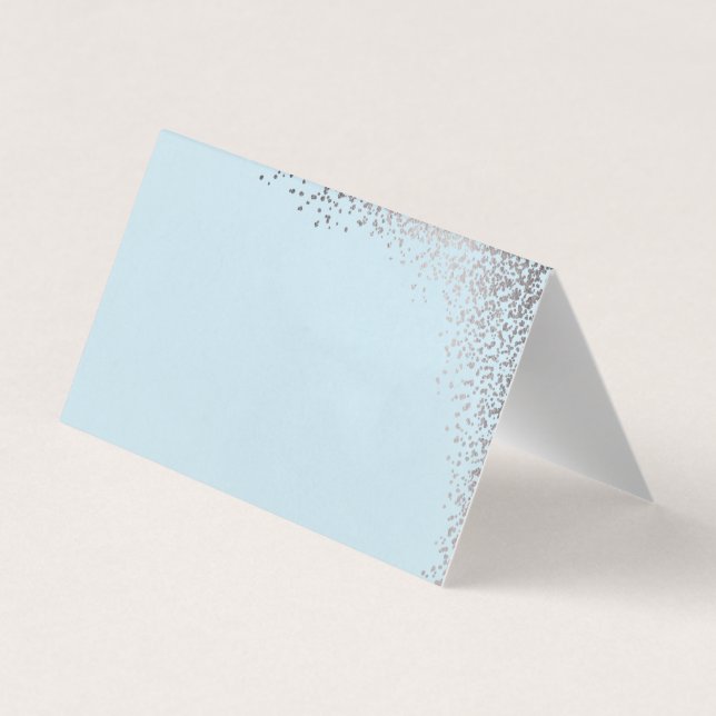 Tarjetas de mesa con confeti brillante (Reverso)