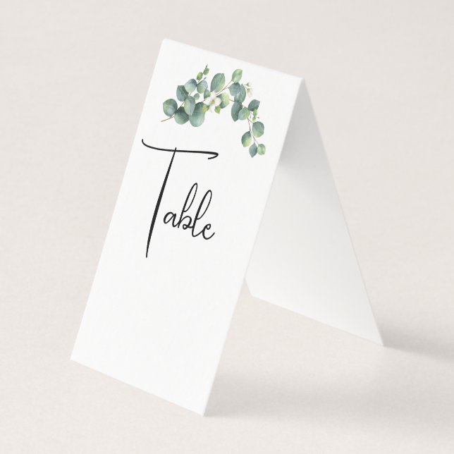 Tarjetas de mesa de boda (Anverso)