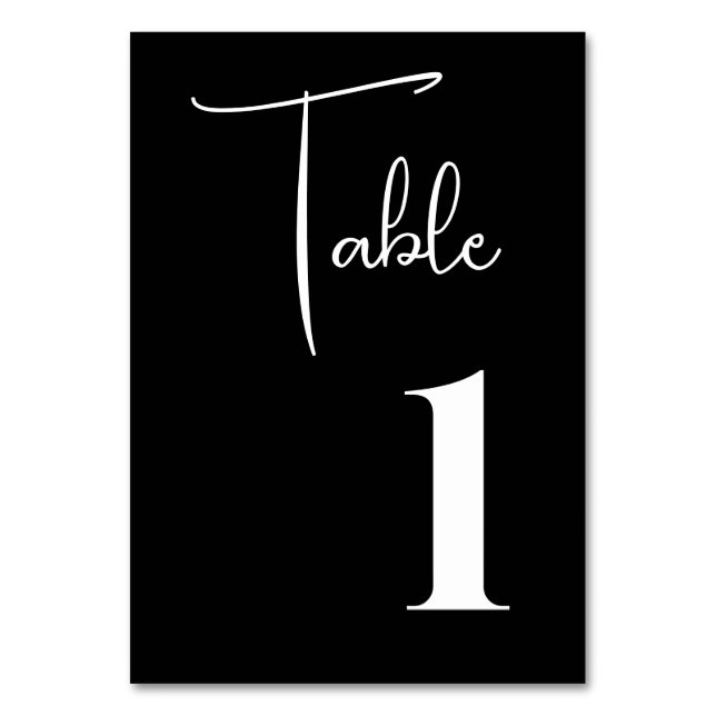 Tarjetas de mesa de boda (Anverso)