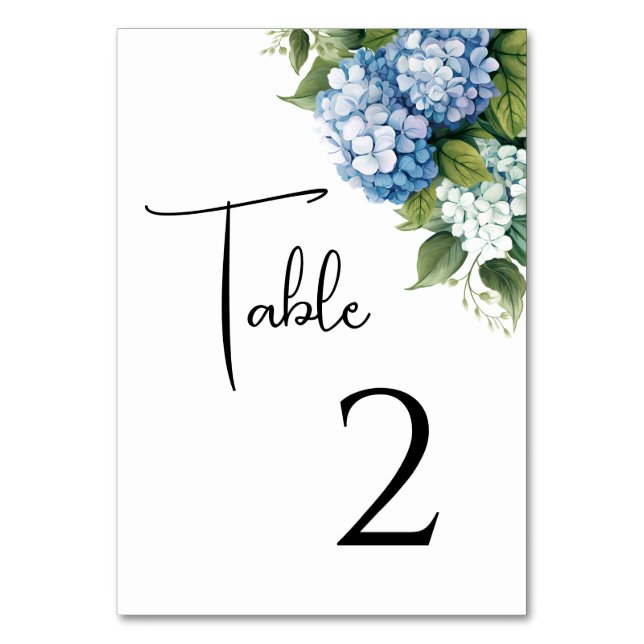 Tarjetas de mesa de boda (Anverso)