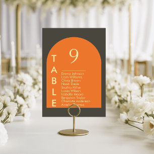 Tarjetas de Mesa de Boda Chic Arch Plan de Asiento
