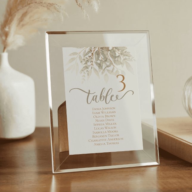 Tarjetas de mesa de boda con acuarela esmeralda ve (Watercolor Wedding Table Cards Emerald Green)