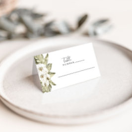 Tarjetas de mesa de Boda de orquídeas blancas