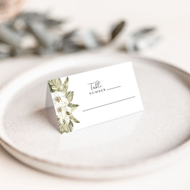 Tarjetas de mesa de Boda de orquídeas blancas (Subido por el creador)