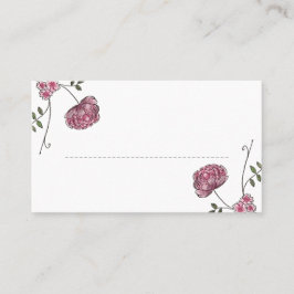 Tarjetas de mesa de boda floral