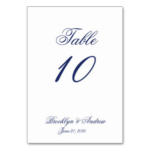 Tarjetas de mesa de Boda náutico blanco