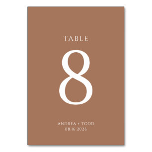 Tarjetas de Mesa de Boda Rústicas con Foto en Colo