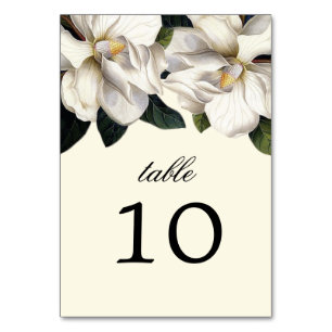 Tarjetas de mesa de Bodas botánicos del sur de Mag