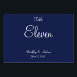 Tarjetas de mesa de las tarjetas Bodas Náuticas az<br><div class="desc">Boda náutico azul colocar tarjetas de mesa con texto de personalizable</div>