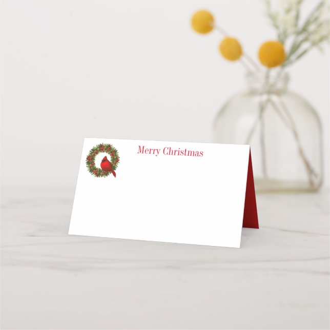 Tarjetas de mesa de navidades (Anverso)