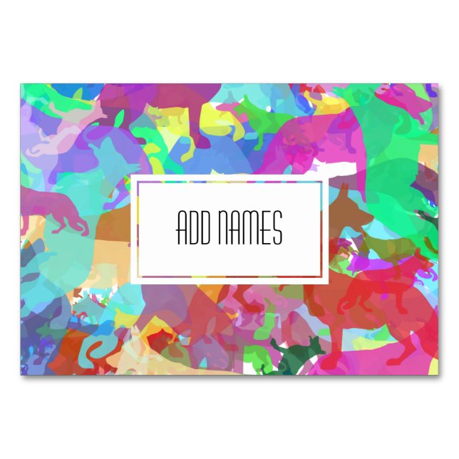 Tarjetas de mesa de Pastor Alemán (Anverso)