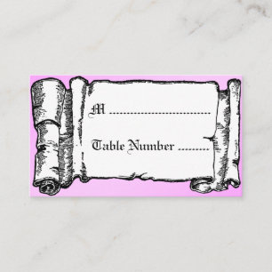 Tarjetas de mesa de Personalizado de deslizador de