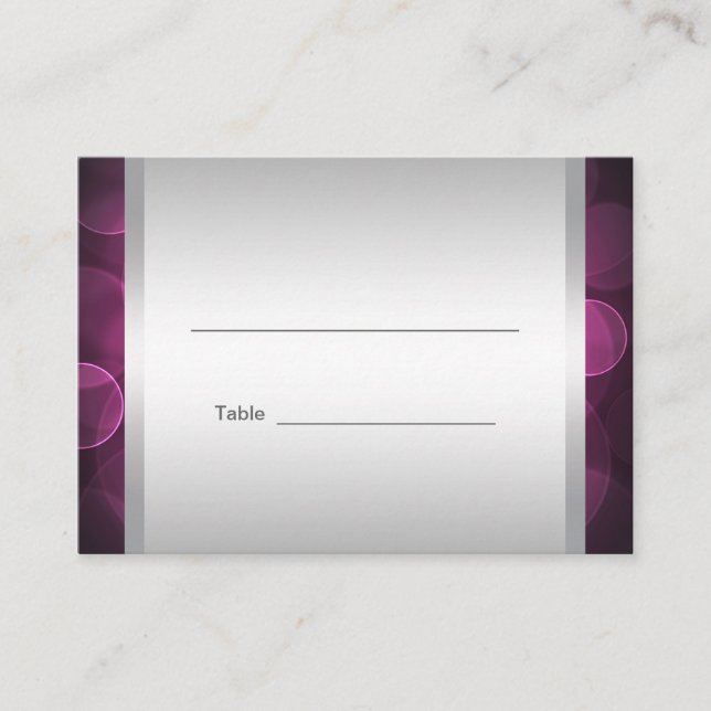 Tarjetas de mesa de recepción de Bat Mitzvah rosa  (Anverso)