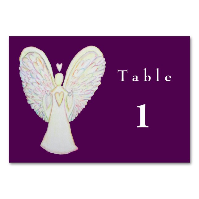 Tarjetas de mesa del Personalizado Angel Guardian  (Anverso)