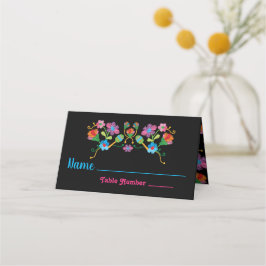 Tarjetas de mesa Embroidery Mexicano Fiesta