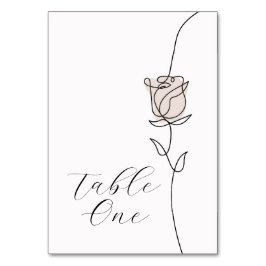 Tarjetas de mesa para bodas