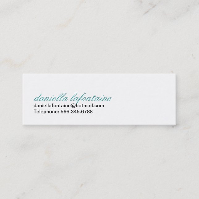 Tarjetas de Mini-Llamada de Paisley (Anverso)