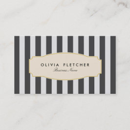 Tarjetas de moda Black Stripes Business