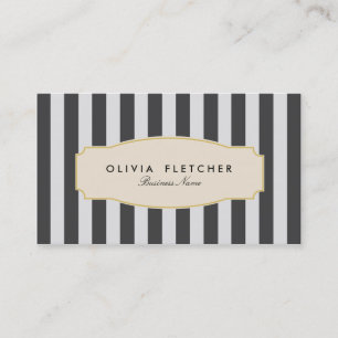 Tarjetas de moda Black Stripes Business