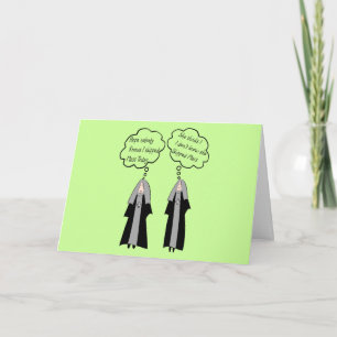 Tarjetas de monjas "Cosas en las que piensan las m