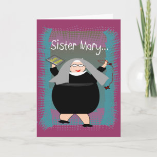 Tarjetas de monjas~~humor tonto de monjas católica