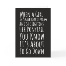 Tarjetas de monopatín para mujeres monopatinadoras