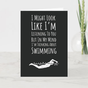 Tarjetas de natación de moda Nadador Natación Depo