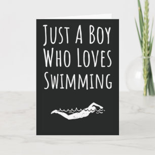 Tarjetas de natación lindas para bebés niños nadad