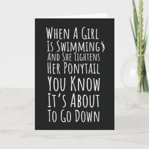 Tarjetas de natación Mujer Deportes Nadadora Chica