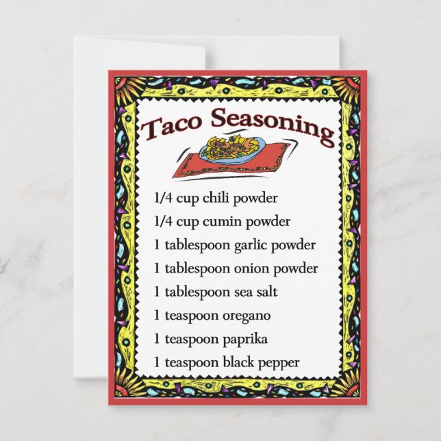 Tarjetas de navegación de Taco, añadir texto (Anverso)