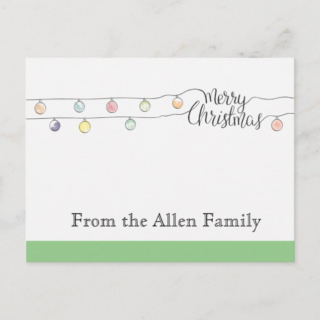 Tarjetas de navidad (Anverso)