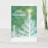 Tarjetas de Navidad alemanas Fröhe Weihnachten Pin