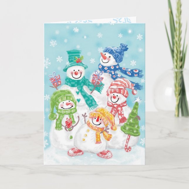Tarjetas de Navidad antiguas fáciles de personaliz (Anverso)