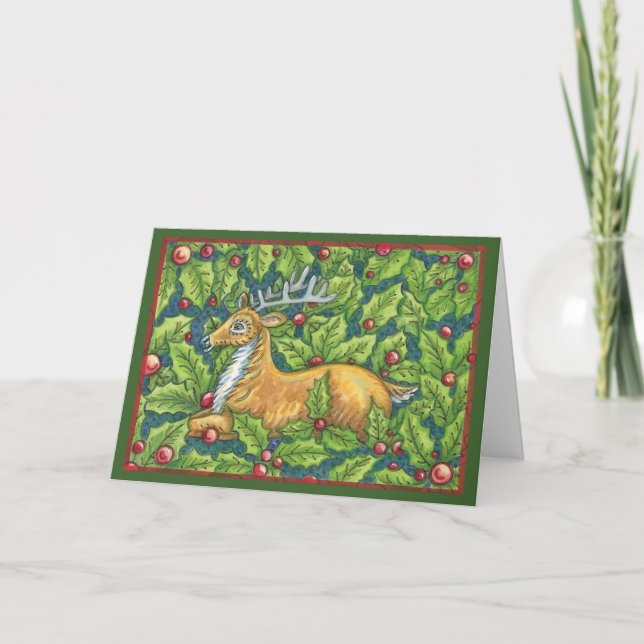 Tarjetas de Navidad antiguas fáciles de personaliz (Anverso)