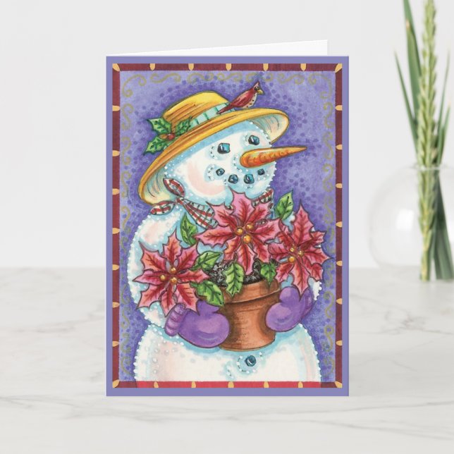 Tarjetas de Navidad antiguas fáciles de personaliz (Anverso)