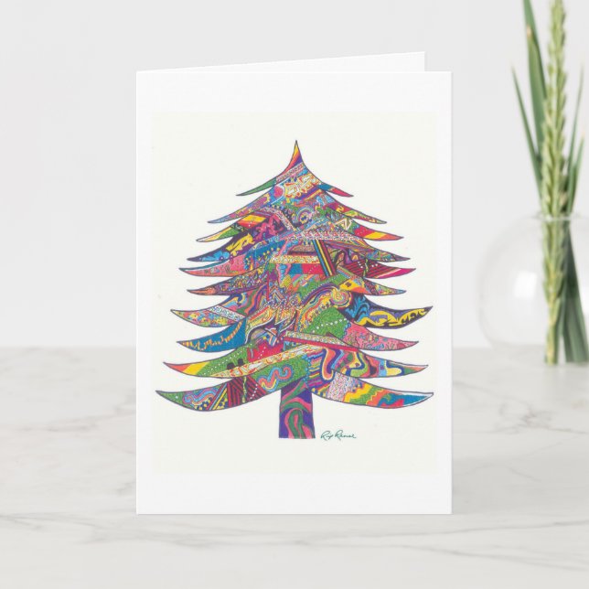 Tarjetas de navidad. Arte original de Rip Rense. (Anverso)