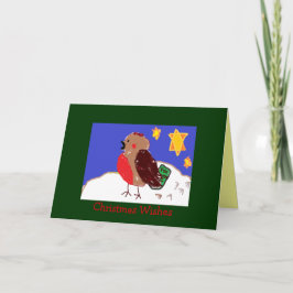 Tarjetas de Navidad atractivas del petirrojo
