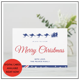 Tarjetas de Navidad Australia Canguro Australiano