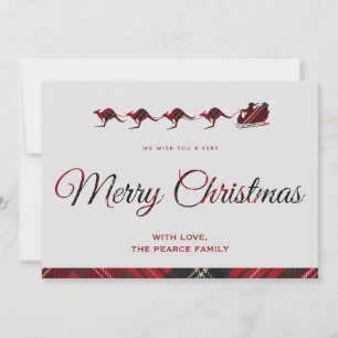 tarjetas de Navidad Australia Feliz Navidad Santa 