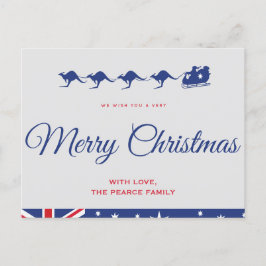 tarjetas de Navidad australianas bandera canguro a