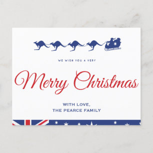 Tarjetas de Navidad australianas Canguro Aussie