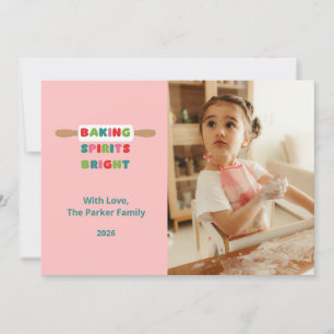 Tarjetas de Navidad Baking Spirits Bright