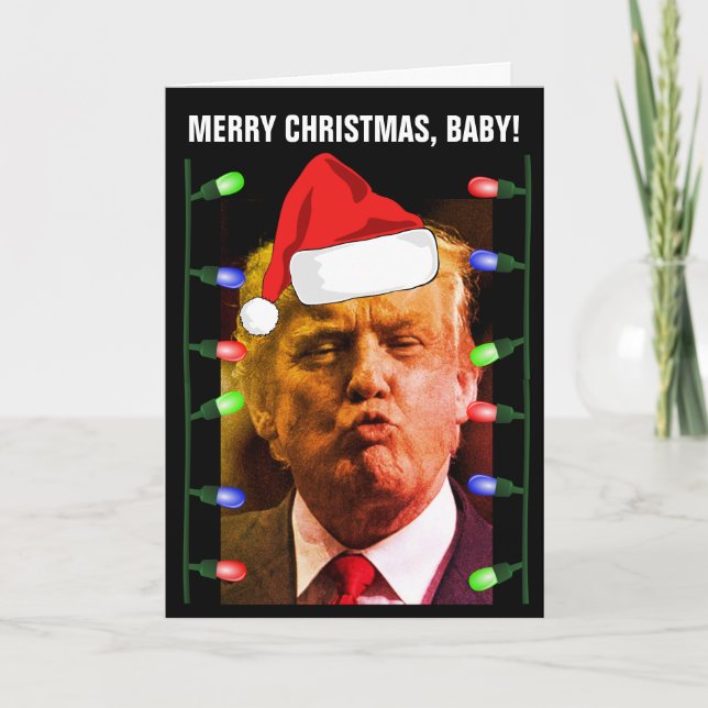 TARJETAS DE NAVIDAD BESADAS POR DONALD TRUMP (Anverso)