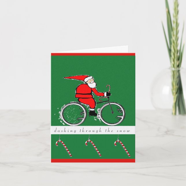tarjetas de Navidad biking (Anverso)