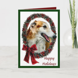 Tarjetas de Navidad Borzoi