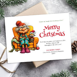 Tarjetas de Navidad clásicas y extravagantes para