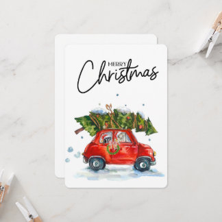 Tarjetas de navidad con árbol