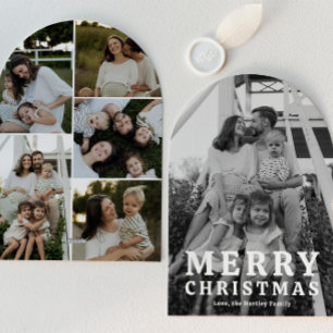 Tarjetas de Navidad con Foto de Arco Simples