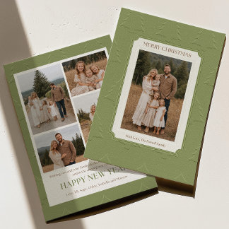 Tarjetas de Navidad con Foto de Familia del Árbol