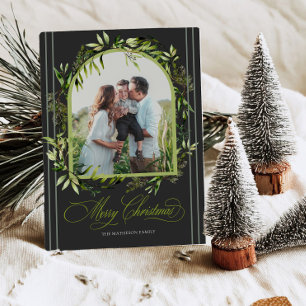 Tarjetas de Navidad con Fotos Botánicas Elegantes